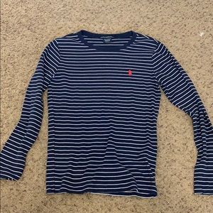 Ralph Lauren sport striped long sleeve tee